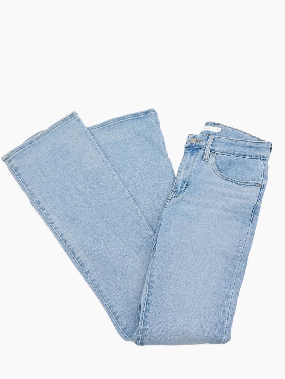 Levi’s 725 High Rise Bootcut Jeans Light Wash Stretch Denim Women’s 25